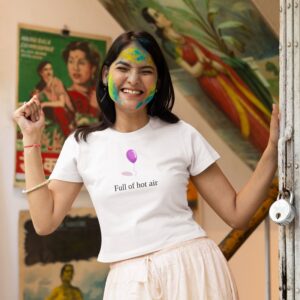 Full of hot air crop top